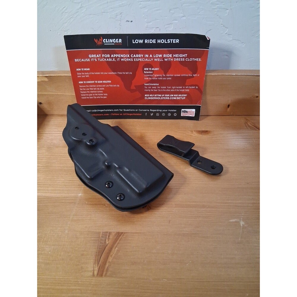 Clinger Gear Low Ride Holster OWB Fits Walther PDP 4"